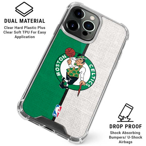 NBA Boston Celtics Canvas iPhone 16 Pro Clear Case
